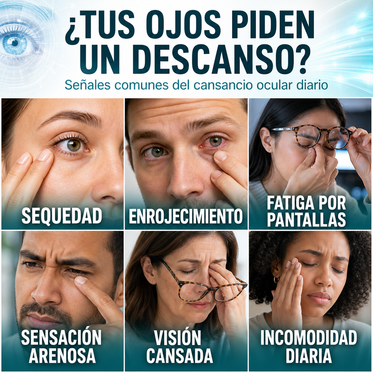 Gotas Oculares Hidratantes HOUKEA – Confort Refrescante para Ojos Secos, Rojos y Cansados-CU