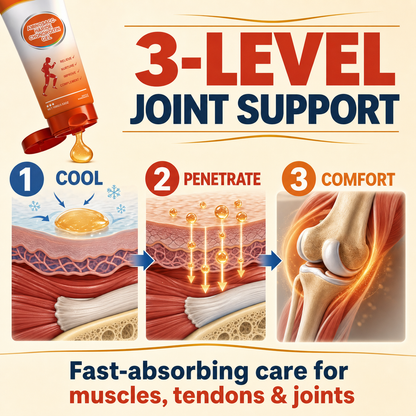 Chondroitin Joint Comfort Gel – Fast-Absorbing Cooling Massage Gel for Knees, Shoulders, Back & More-CU
