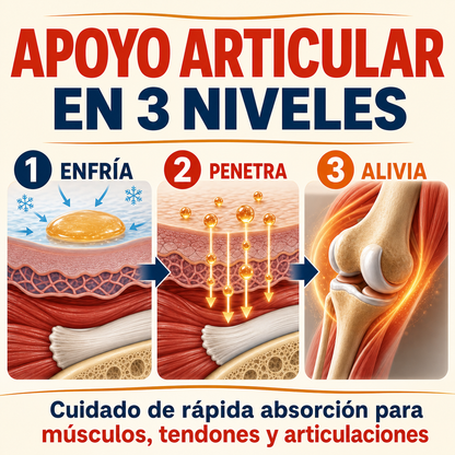 Gel de Condroitina para Articulaciones – Gel Refrescante de Rápida Absorción para Rodillas, Hombros y Espalda-CU