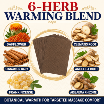Pain Relief Patch — Warming Herbal Patches for Back, Muscle & Joint Comfort-CU