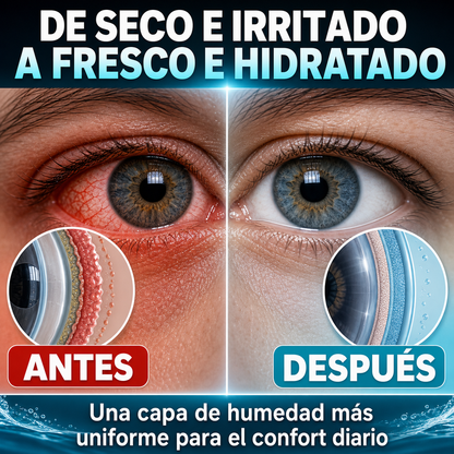 Gotas Oculares Hidratantes HOUKEA – Confort Refrescante para Ojos Secos, Rojos y Cansados-CU