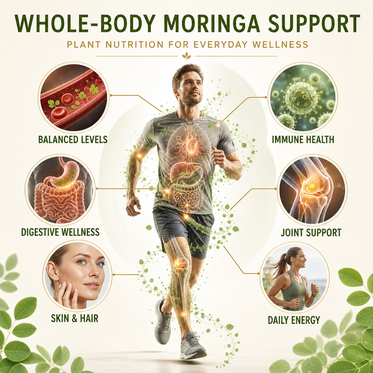 Docteat Moringa Leaf Extract Capsules – Daily Metabolic, Immune & Energy Support-CU