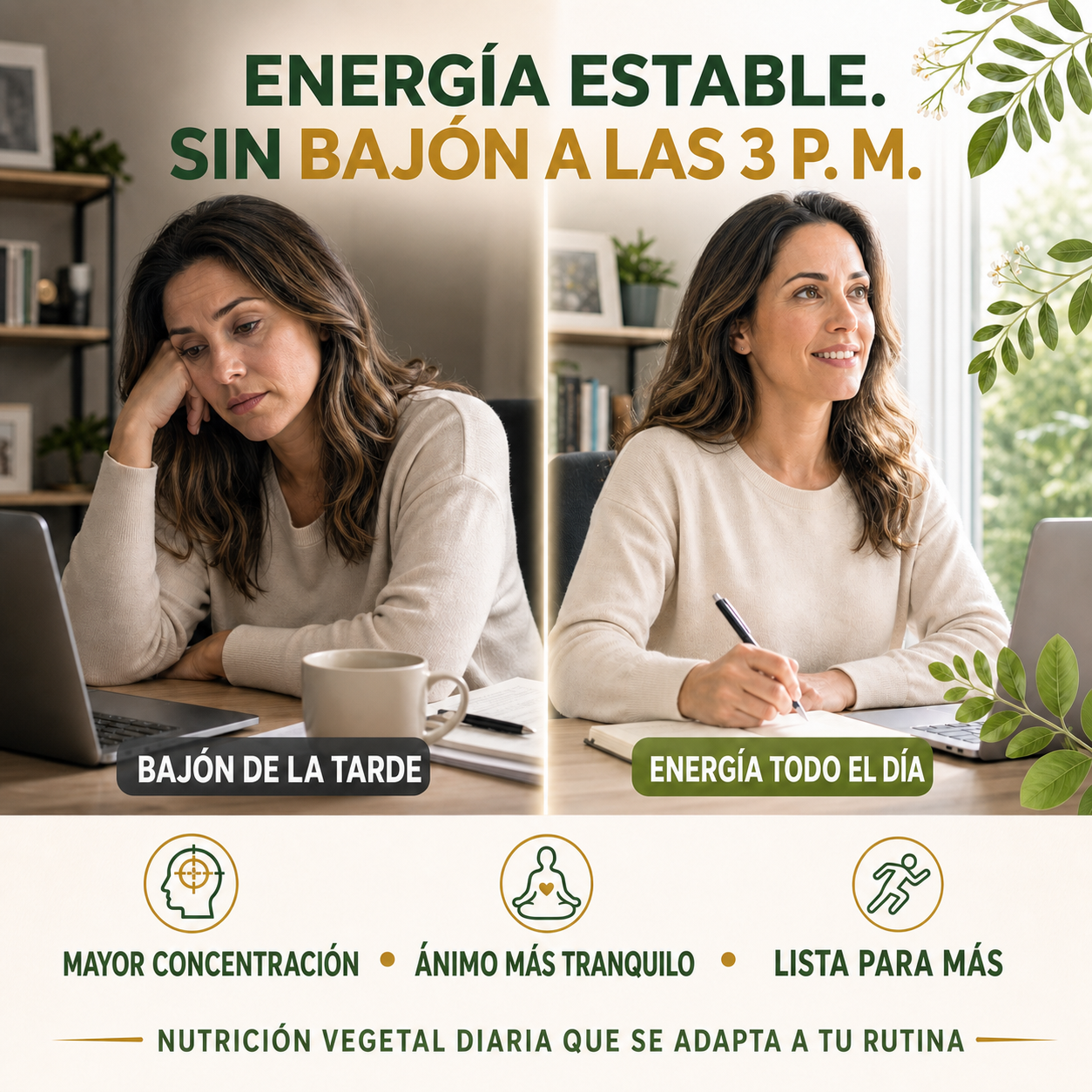 Cápsulas de Extracto de Hoja de Moringa Docteat – Apoyo Metabólico, Inmunitario y Energético Diario-CU