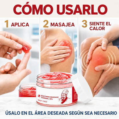 Gel Térmico para Masaje Muscular y Articular | Soothing Massage Thermal Gel-CU