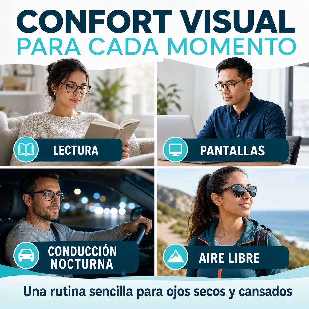Gotas Oculares Hidratantes HOUKEA – Confort Refrescante para Ojos Secos, Rojos y Cansados-CU