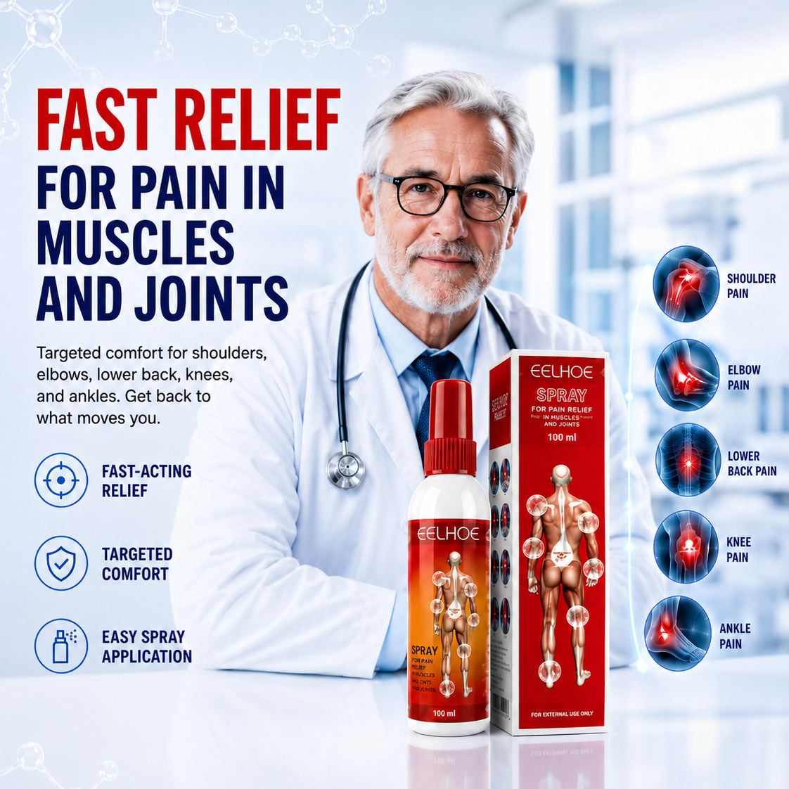 Targeted Relief Spray – Daily Muscle & Joint Comfort  -$AC