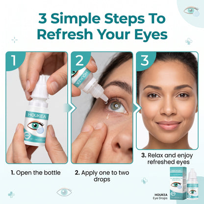 Professional Medical Eye Drops - Hydrating Eye Care Solution for Dry Eyes, Irritation & Eye Fatigue-CU