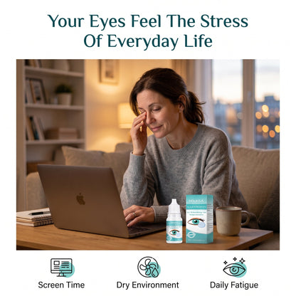 Professional Medical Eye Drops - Hydrating Eye Care Solution for Dry Eyes, Irritation & Eye Fatigue-CU