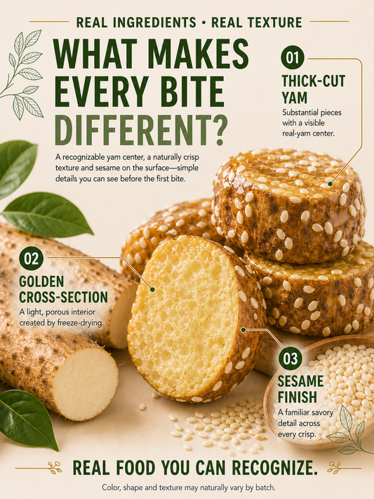 Freeze-Dried Yam Bites – Metabolism & Weight Loss Support Snack-CU