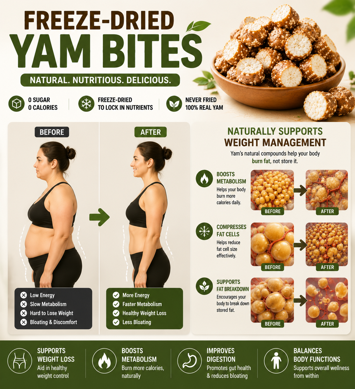 Crispy Yam Bites | Plant-Powered Crunch for Everyday Balance-CU