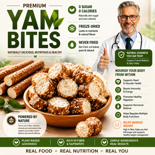 Crispy Yam Bites | Plant-Powered Crunch for Everyday Balance-CU