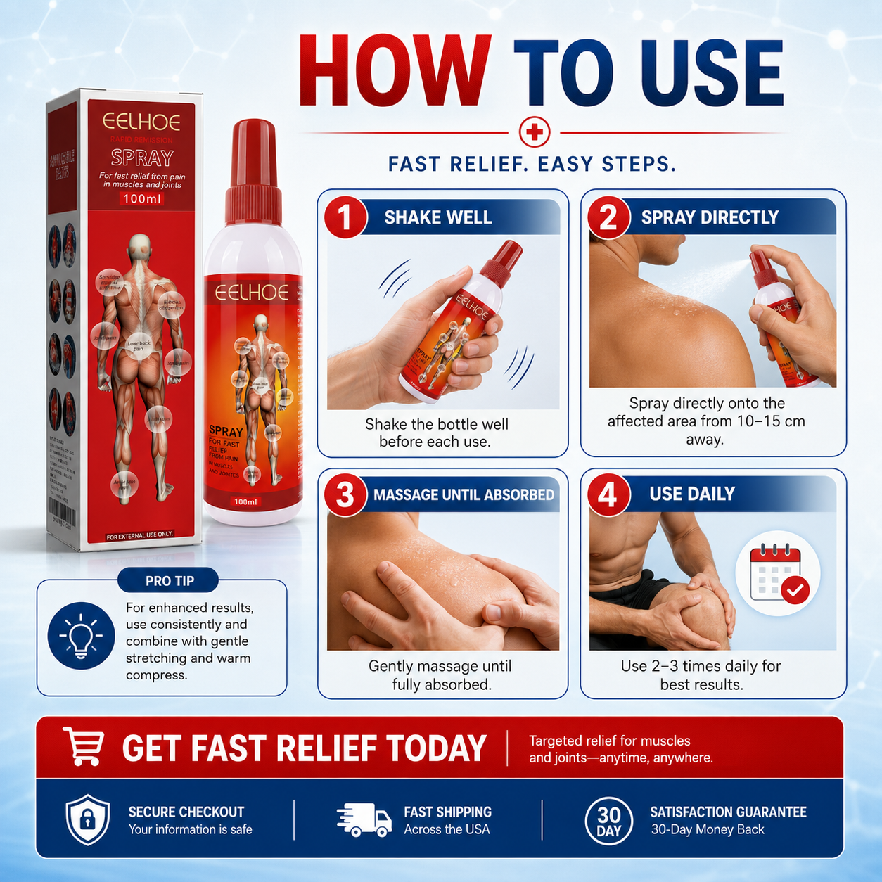 Targeted Relief Spray – Daily Muscle & Joint Comfort  -$AC