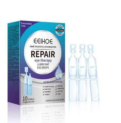 Single Use Repair Eye Drops – Soothe Red Eyes, Fix Blurry Cloudy Vision, Gentle Support for Cataract & Glaucoma-CU